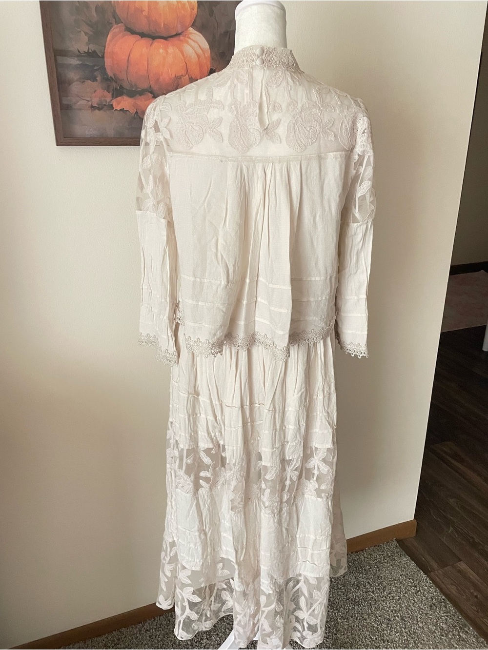 Free People Sunset Midi Set Two Piece Blouse Top & Skirt - Picture 7 of 7